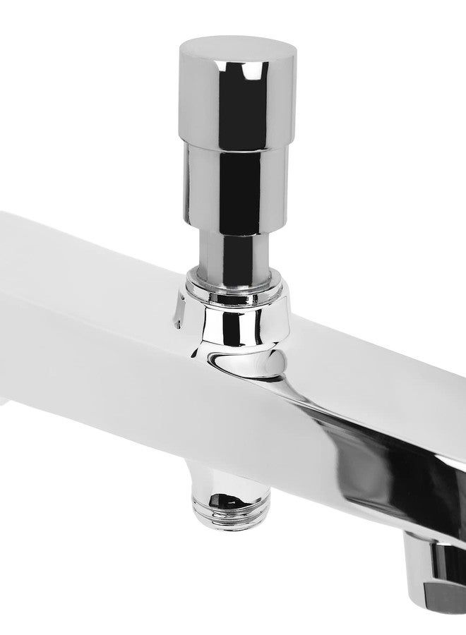 Hindware Italian Collection F360010CP Element Bath Spout with Tip Ton (Water Diverter to Hand Shower), Brass with Chrome Finish - Image 5